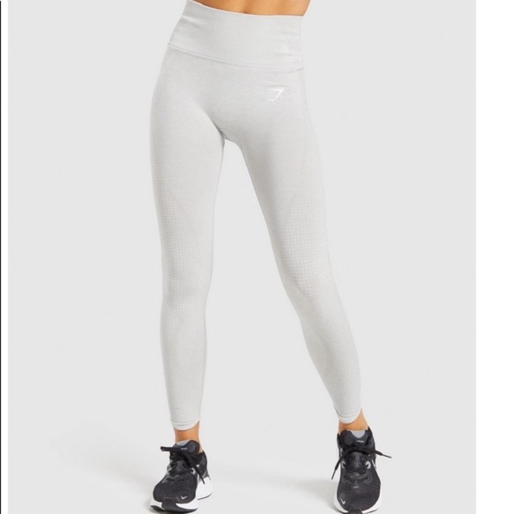 Gymshark Vital Rise Seamless Leggings Light Grey